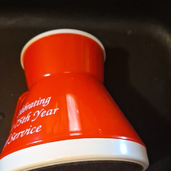 Other - Perryton, TX Red Promotional Mug with White Trim Plastic Travel Wide Base Lid